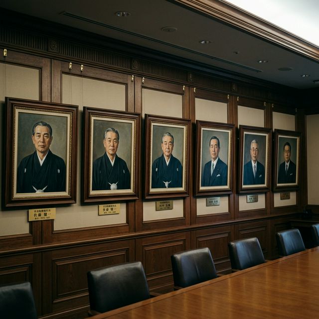 歴代の肖像画が並ぶ様子（イメージ）